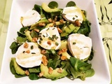 Salade de chèvre, miel et noix