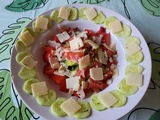 Salade de crudités au jambon Serrano