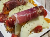 Salade de melon au jambon de Bayonne