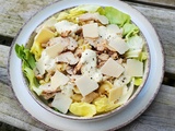 Salades de pâtes, poulet et parmesan