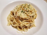 Spaghetti à l'ail et au citron