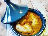 Tajine de poulet aux amandes et abricots