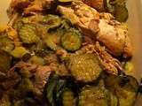 Tajine de poulet aux courgettes ww (5 points par personne)