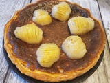 Tarte aux poires à la crème et au sirop saveur rhum