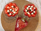 Verrine de fromage blanc à la pistache et fraises