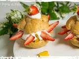 Choux aux fruits frais avec une chantilly gourmande à la bergamote