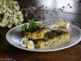 Flans salés aux légumes et sauvageonnes du jardin et au Bleu de Stilton