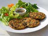 Galettes croquantes au quinoa et aux épinards sauvages