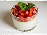 Panna cotta aux fraises fraîches sans agar agar et sans gélatine