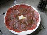 Carpaccio léger de boeuf