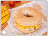 Bagel au thon et à la mangue