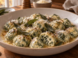 Ces gnudi aux épinards ont le cœur des raviolis, sans la moindre pâte