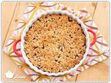 Crumble aux mirabelles et aux framboises