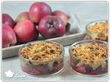 Crumble pomme et framboises