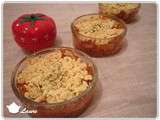 Crumble salé jambon et tomate