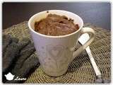 Mug cake au chocolat, sans beurre, sans oeuf