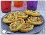 Palmiers jambon cru et fromage aux noix