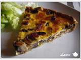 Quiche aux champignons et aux lardons