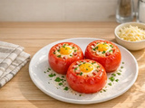 Tomates farcies œuf jambon fromage – Recette