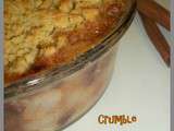 Crumble aux poires, chocolat et cannelle