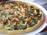 Tarte salée veggie : épinards / fromage de chèvre frais /noix de pécan