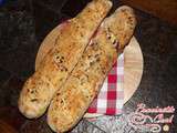 Baguettes maison emmental et lardons [à la main]