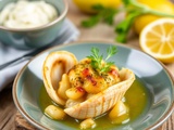 Découvrez la Recette Ultime : Coquilles Saint-Jacques Gratinées avec Fondue de Poireaux au Citron