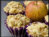 Muffins à la pâte d’amandes et aux pommes