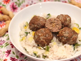 Boulettes de bœuf au beurre de cacahuète à la vapeur