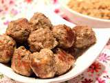 Boulettes de boeuf aux épices et beurre de cacahuète