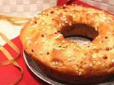 Brioche couronne aux fruits confits et à la fleur d'oranger + gagnant de mon livre dédicacé  la petite crèmerie 