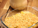 Crumble au butternut et au parmesan