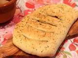 Fougasse aux anchois et aux tomates séchées