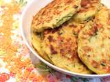 Galettes aux lentilles corail et à la courgette