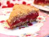 Gâteau-crumble aux framboises