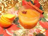 Jus d'orange chaud aux épices et au miel