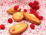 Madeleines aux framboises