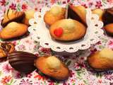 Madeleines en coque au chocolat