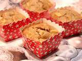 Muffins aux pommes et à la crème de marron