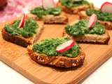 Pesto de fanes de radis