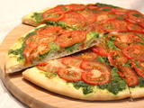 Pizza au pesto d’épinards