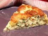 Quiche nuage...ou quiche soufflée aux oignons, courgette et fromage