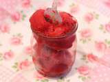 Sorbet fraise-cassis