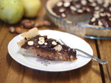 Tarte aux poires, noisettes et chocolat