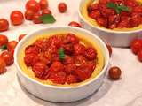 Tartelettes de polenta et tomates cerises