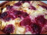 Clafoutis framboise-poire