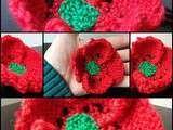 Coquelicot en tricot