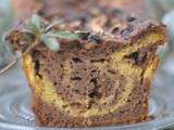 Cake marbré chocolat et courge