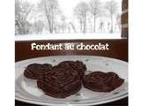 Fondant au chocolat très fondant... parfait pour regarder la neige tomber