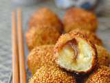 Bánh Cam - Bouchées vietnamiennes au sésame, saveur noix de coco